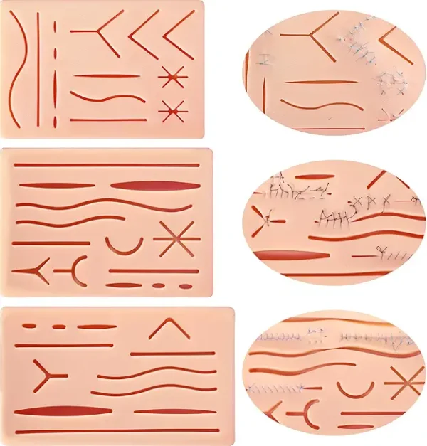 Suture Practice Pad with Pre-Cut Wounds