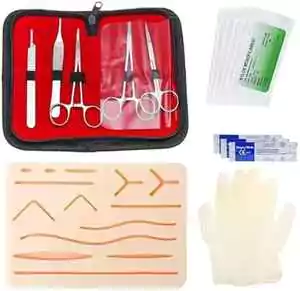 Suturing Practice Kits with Tools and Pads
