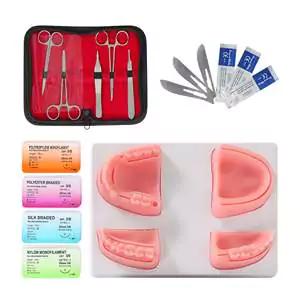 Complete Oral Surgery Training Kit with Silicone Jaw Models