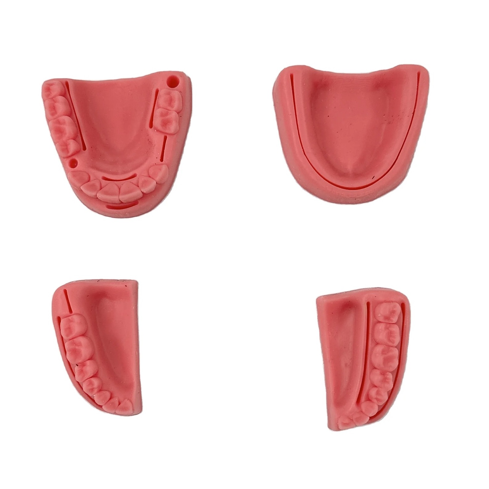 Red Silicone Dental Jaw Practice Pad for Oral Suturing Training