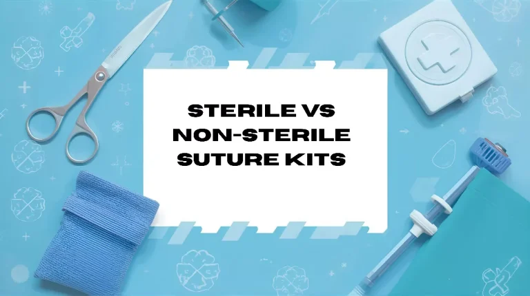 Sterile vs non-sterile suture kits